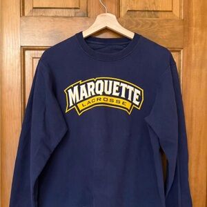 Marquette Lacrosse Navy Sweatshirt
